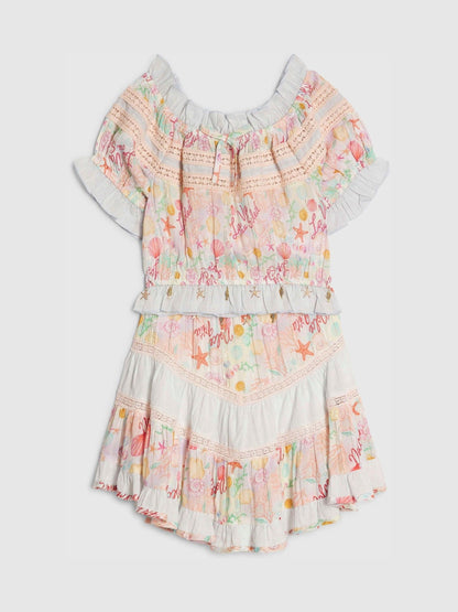 Dsiney Kidz - River Island White Under The Sea Frill Top & Rara Skirt Set image 3
