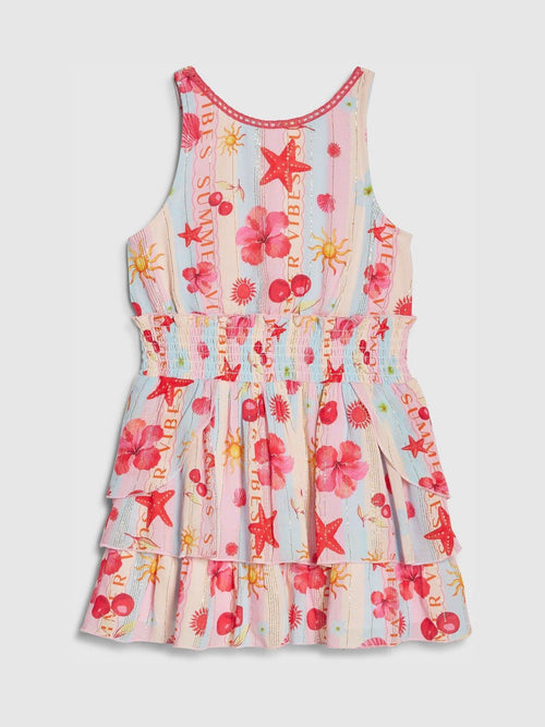 River Island Pink La Mer Scalloped Sun Dress image 1