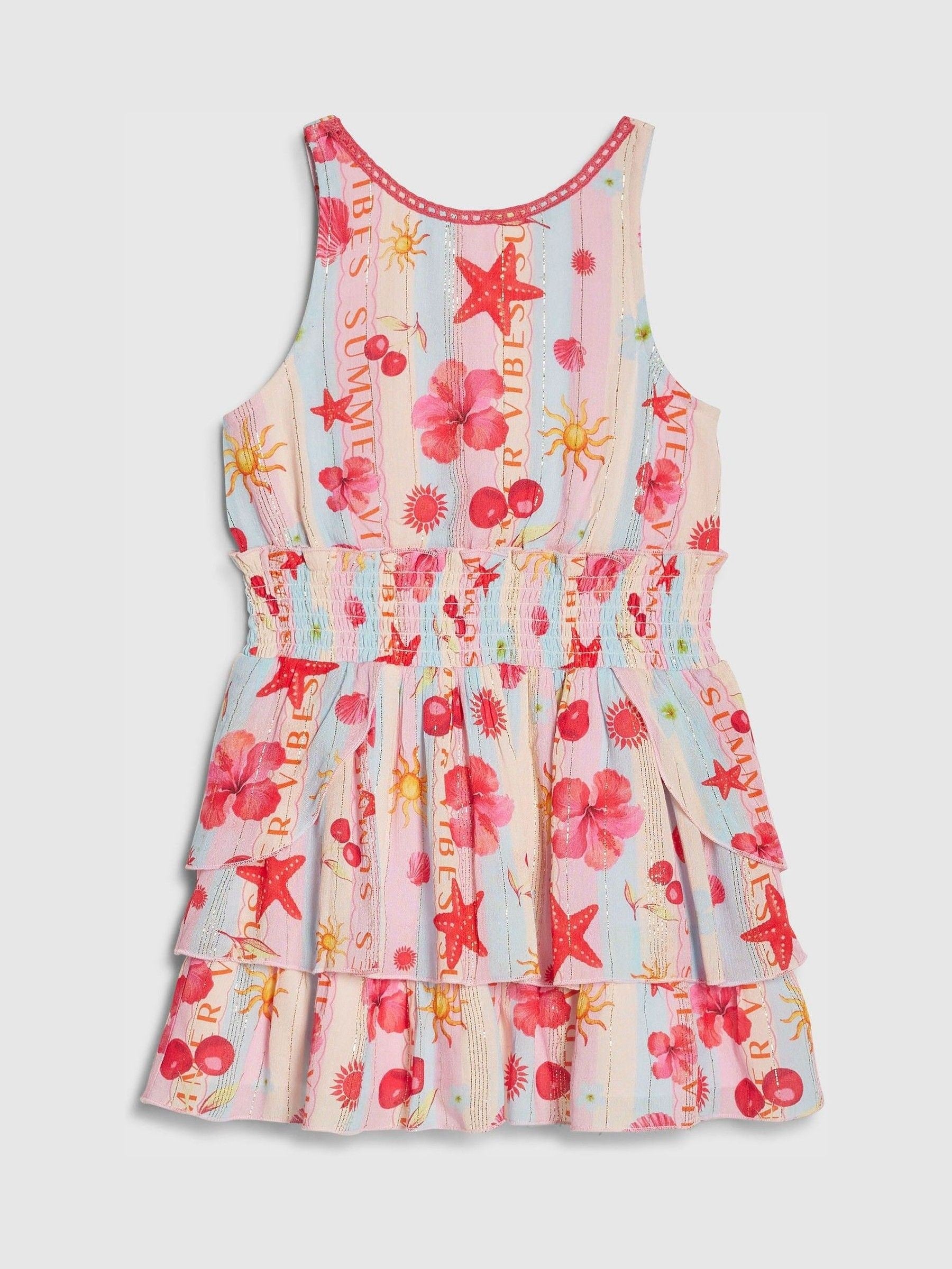 River Island Pink La Mer Scalloped Sun Dress image 1