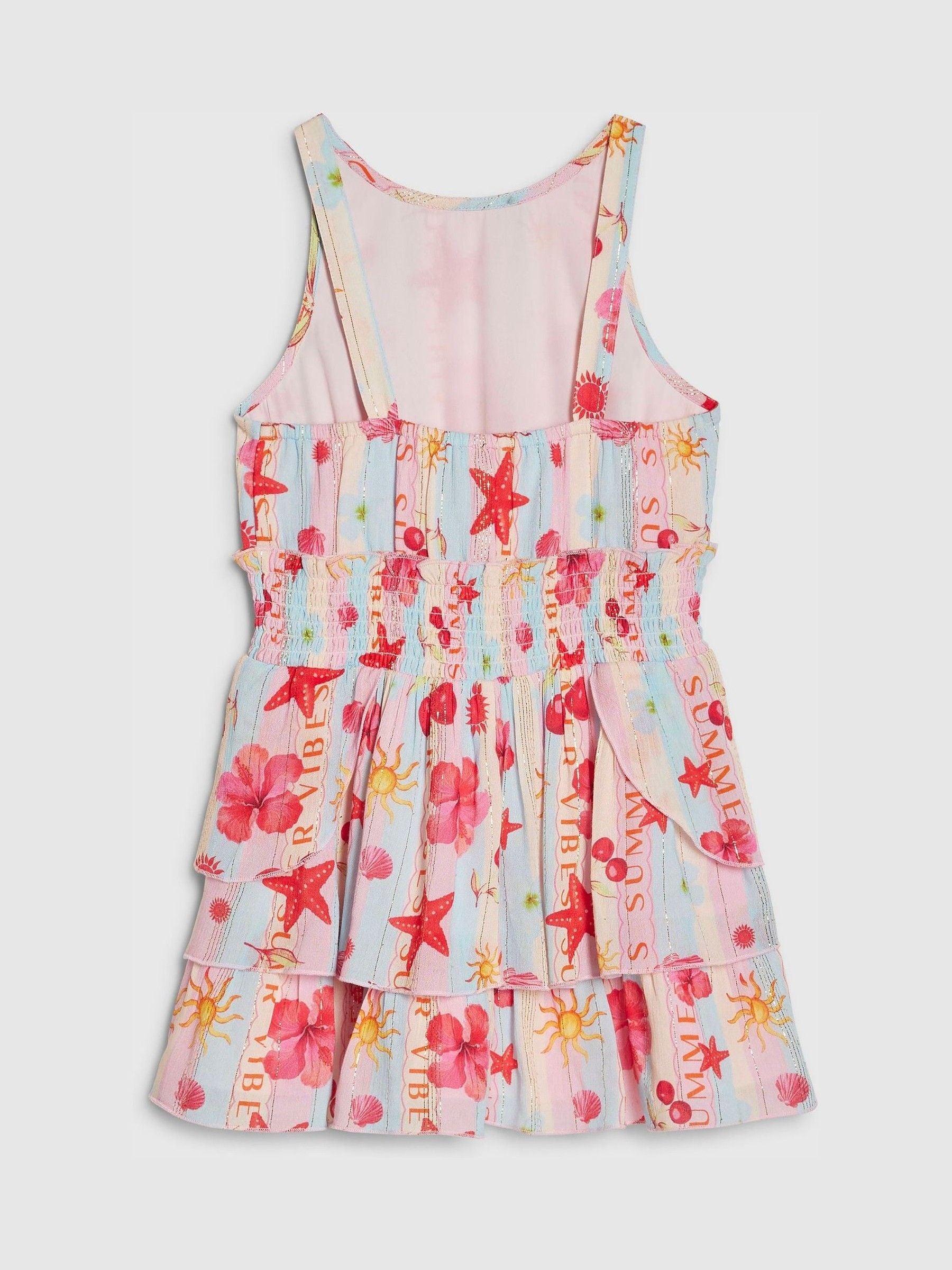 River Island Pink La Mer Scalloped Sun Dress image 2