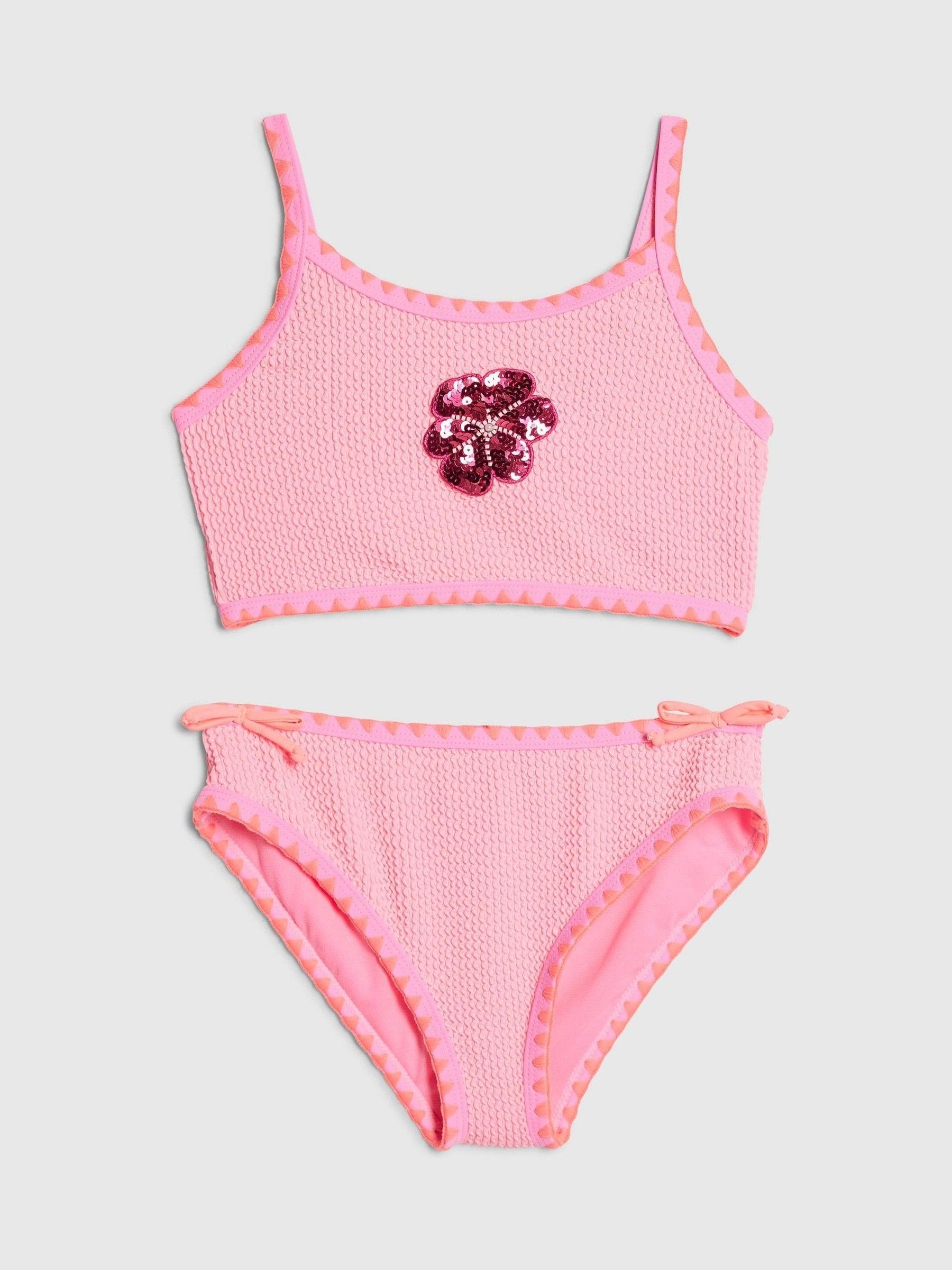 Dsiney Kidz - River Island Pink 3D Flower Bikini image 1