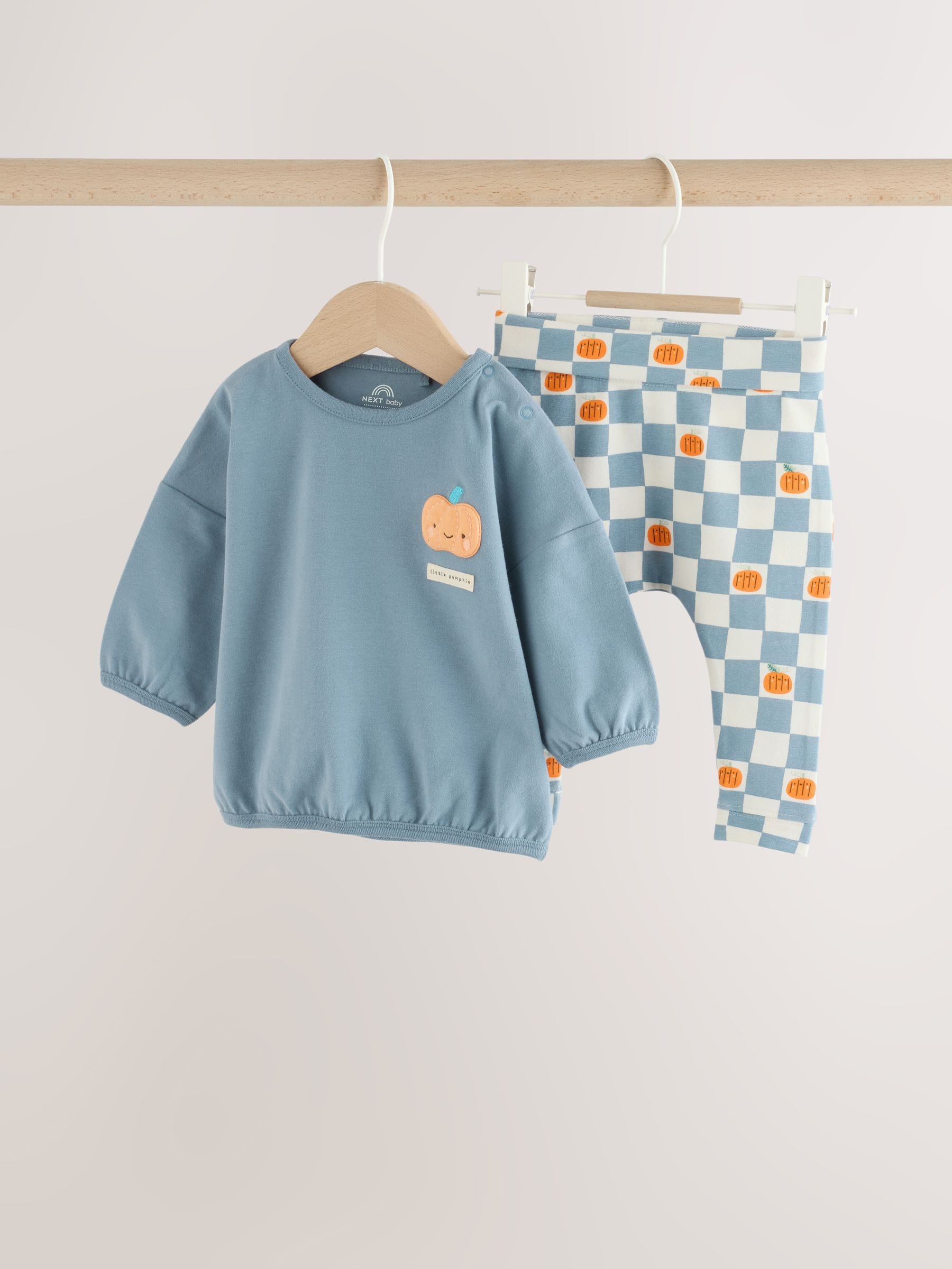 Dsiney Kidz - Blue Pumpkin Top and Legging Baby Set (0mths-2yrs) image 1