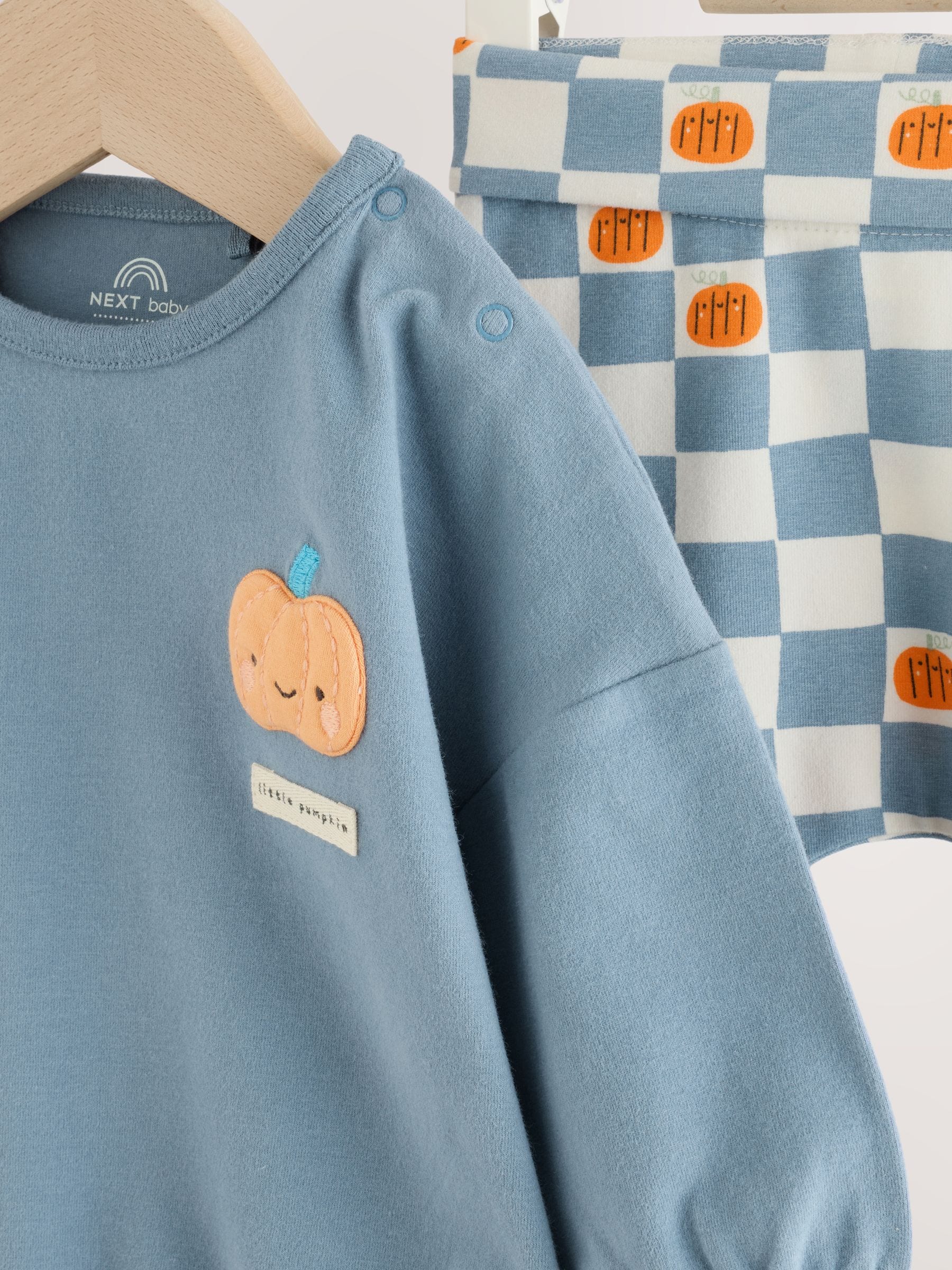 Dsiney Kidz - Blue Pumpkin Top and Legging Baby Set (0mths-2yrs) image 7