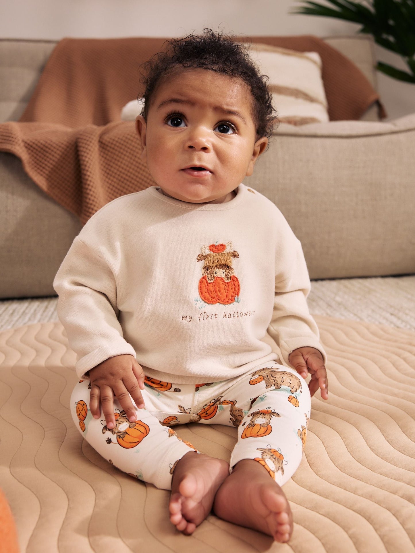 Dsiney Kidz - Neutral Hamish My First Halloween Top and Legging Baby Set (0-18mths) image 1