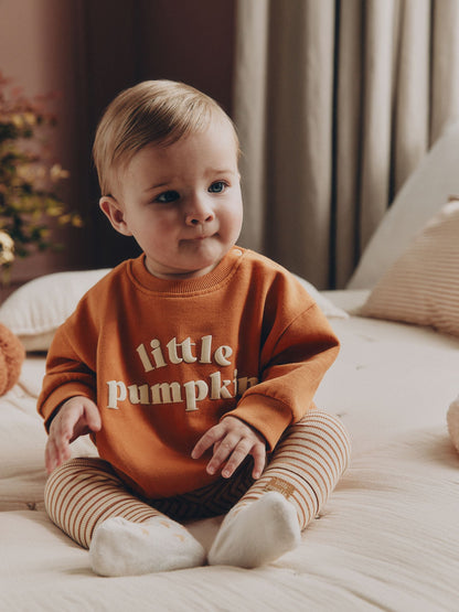 Dsiney Kidz - Orange Little Pumpkin Sweat and Legging Baby Set (0mths-2yrs) image 1