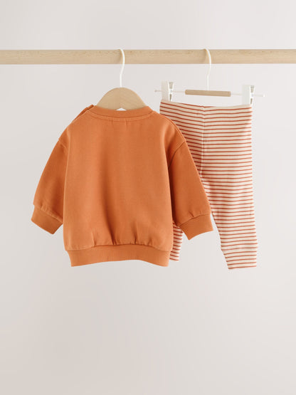 Dsiney Kidz - Orange Little Pumpkin Sweat and Legging Baby Set (0mths-2yrs) image 6