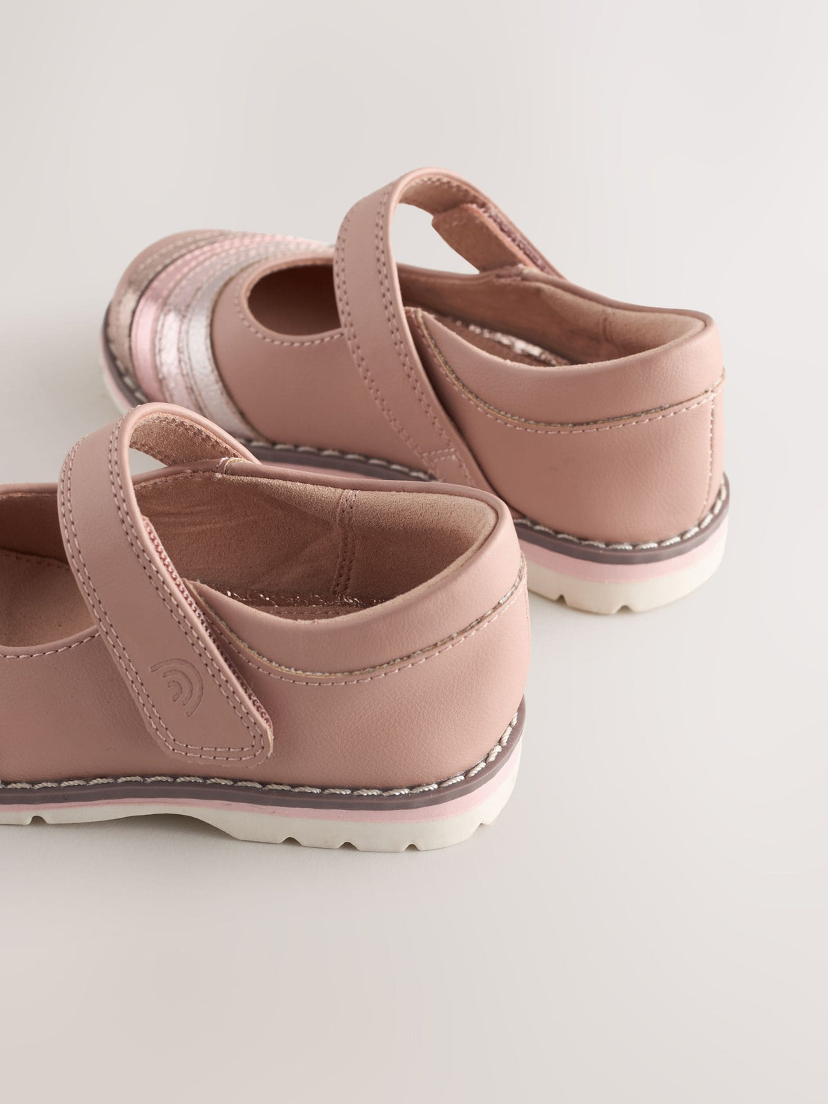Dsiney Kidz - Pink Metallic Rainbow Mary Jane Touch Fastening Shoes image 4