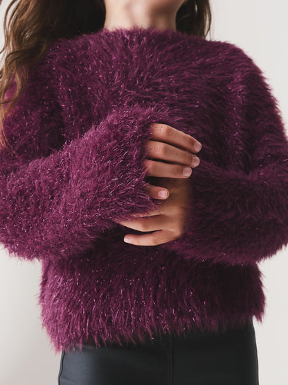 Red Tinsel Fluffy Jumper (3-16yrs) - image 4
