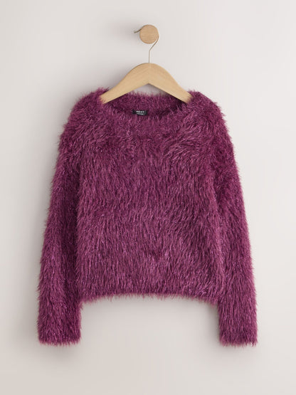 Red Tinsel Fluffy Jumper (3-16yrs) - image 5