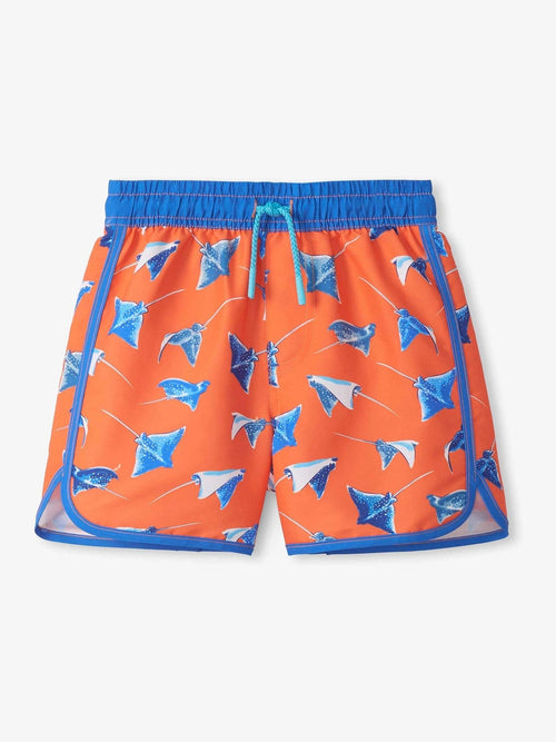 Hatley Orange Sting Rays Swim Shorts image 1