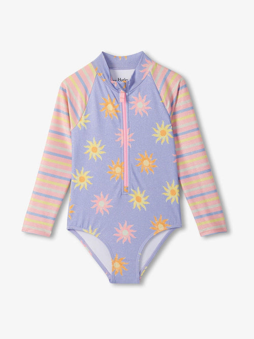 Dsiney Kidz - Hatley Purple Light Light Longsleeve Rashguard Swimsuit image 1