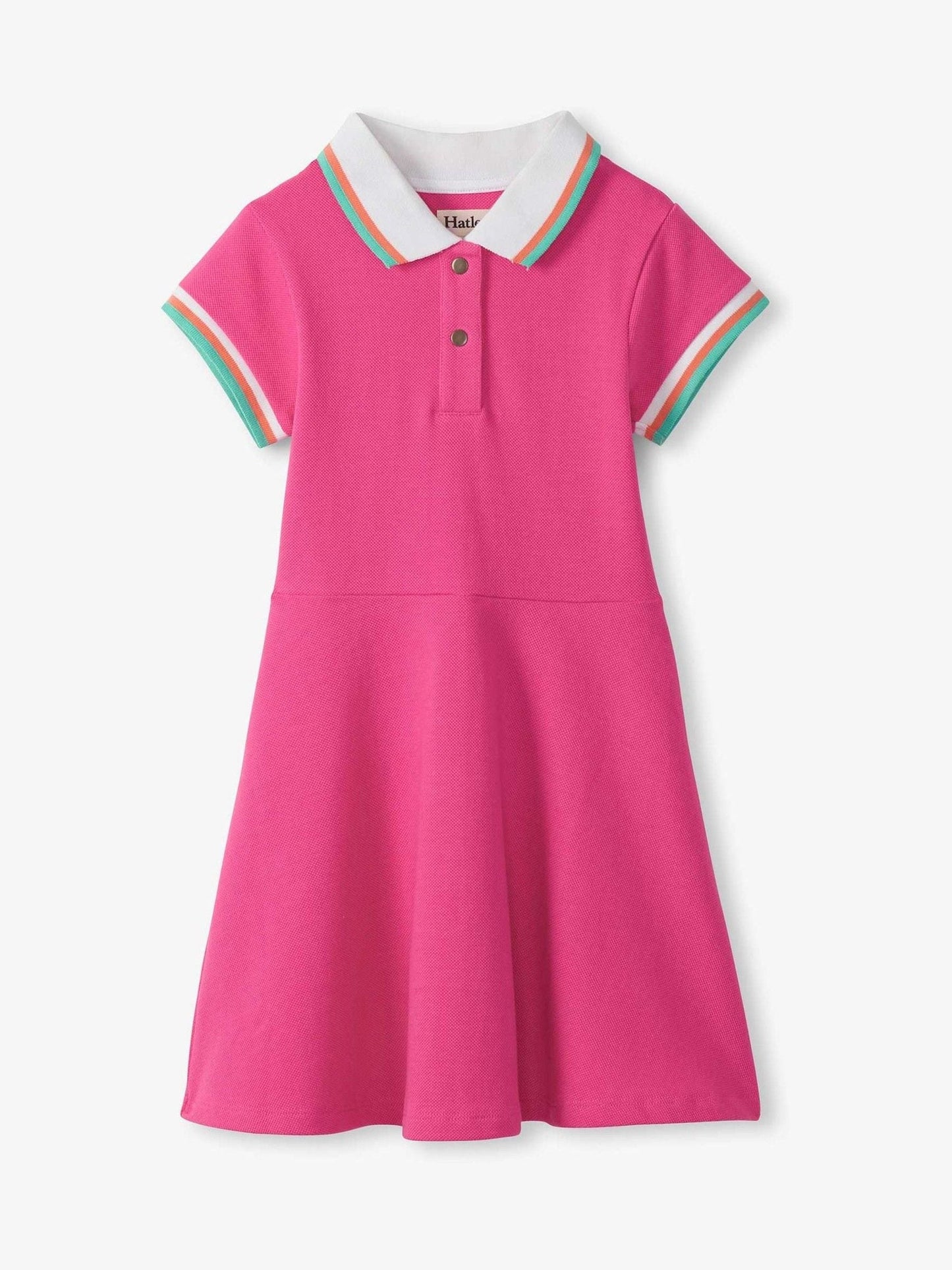 Hatley Pink Raspberry Rose Pique Polo Dress image 1