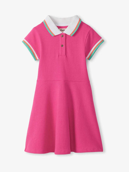 Hatley Pink Raspberry Rose Pique Polo Dress image 1