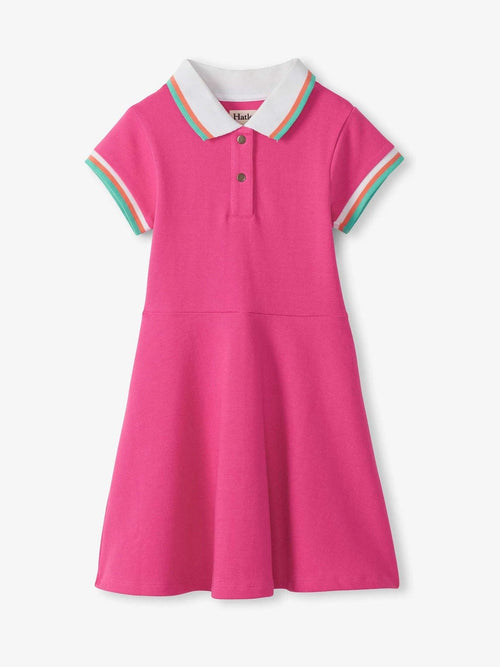 Hatley Pink Raspberry Rose Pique Polo Dress image 1