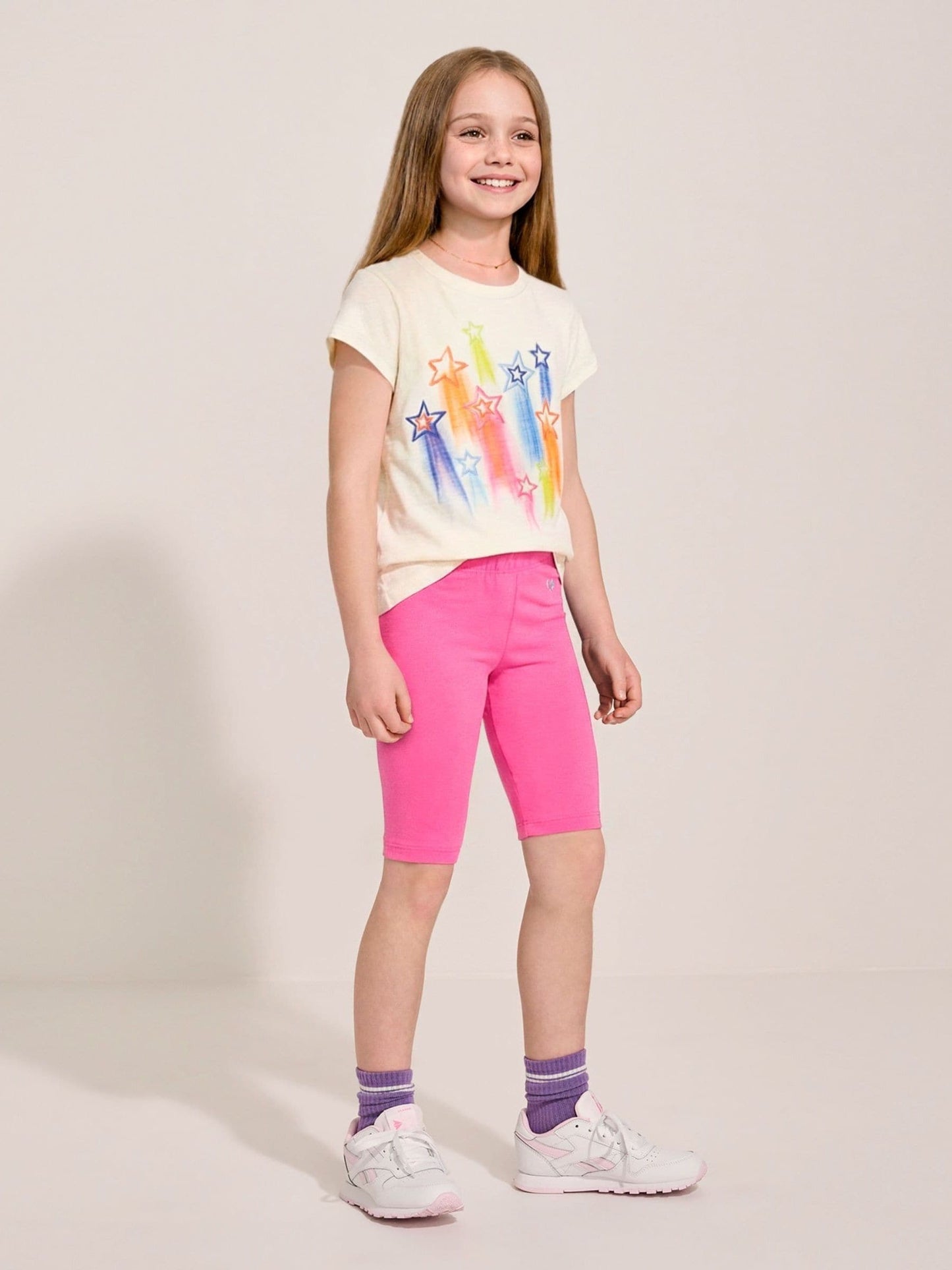 Hatley Mid Natural Falling Stars Tee And Short Set image 1