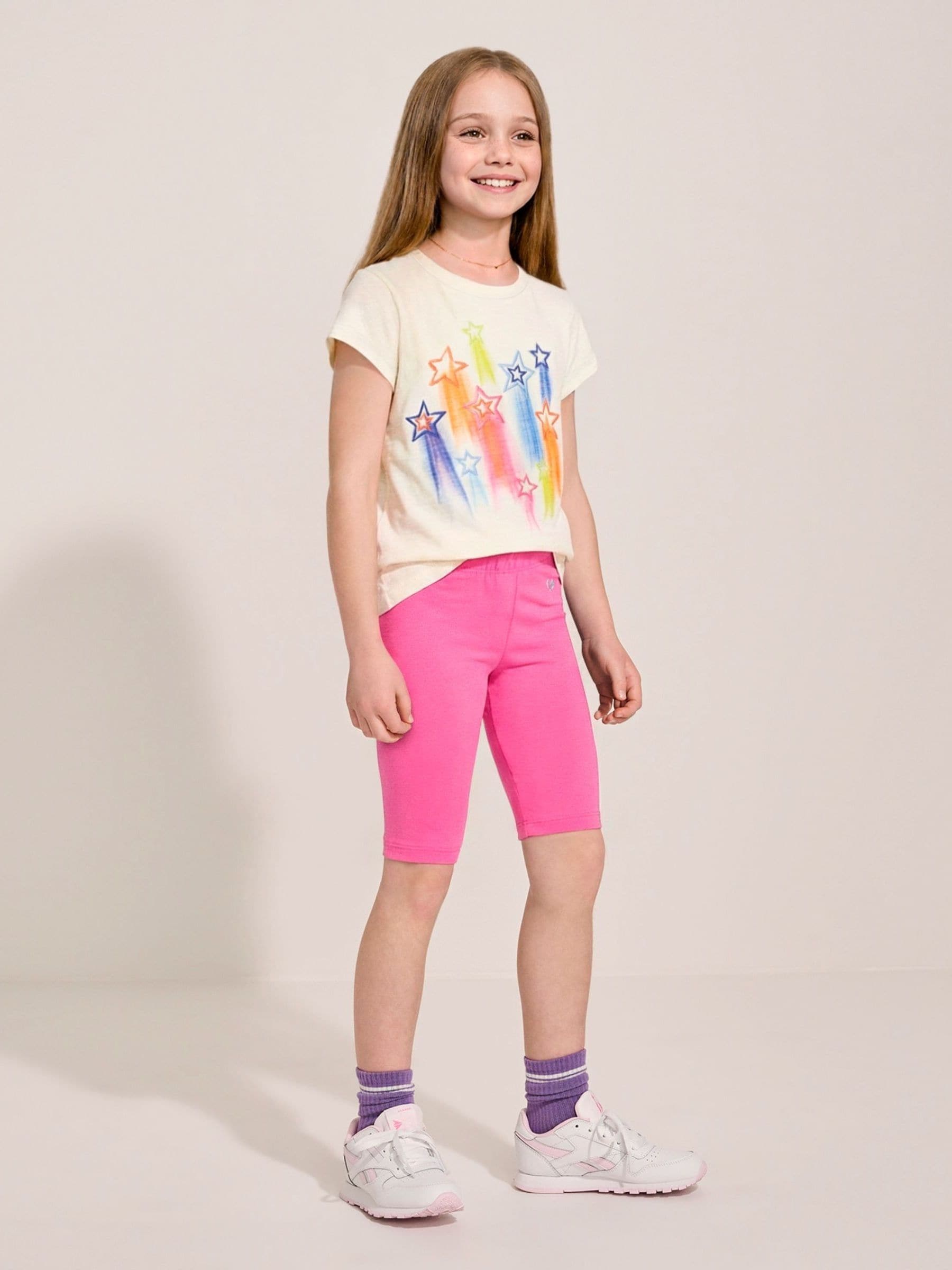 Hatley Mid Natural Falling Stars Tee And Short Set image 1