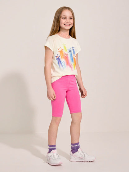Hatley Mid Natural Falling Stars Tee And Short Set image 1