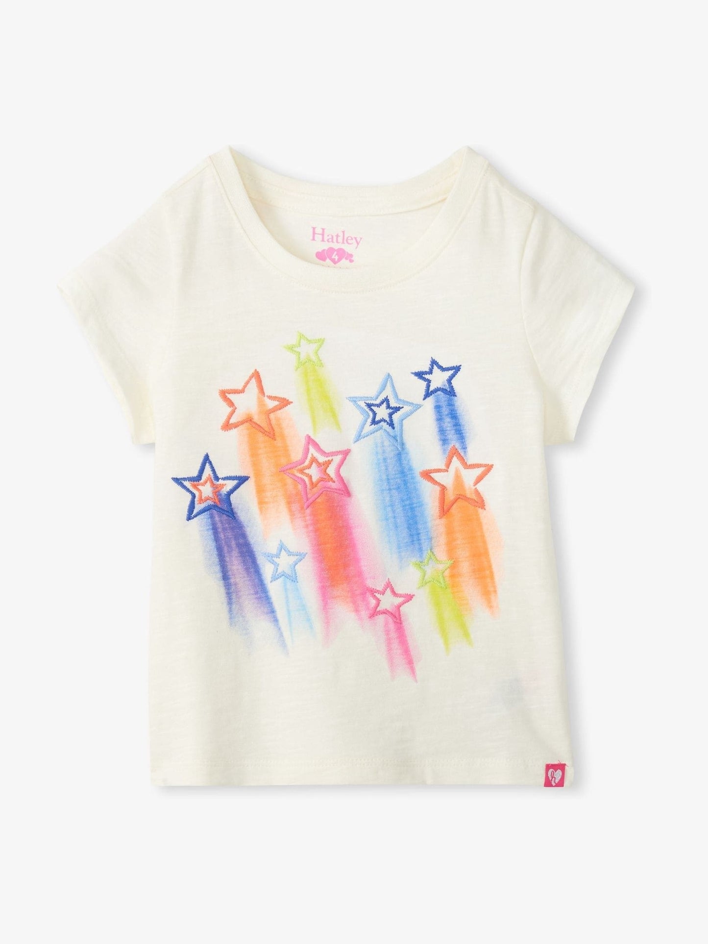 Hatley Mid Natural Falling Stars Tee And Short Set image 2