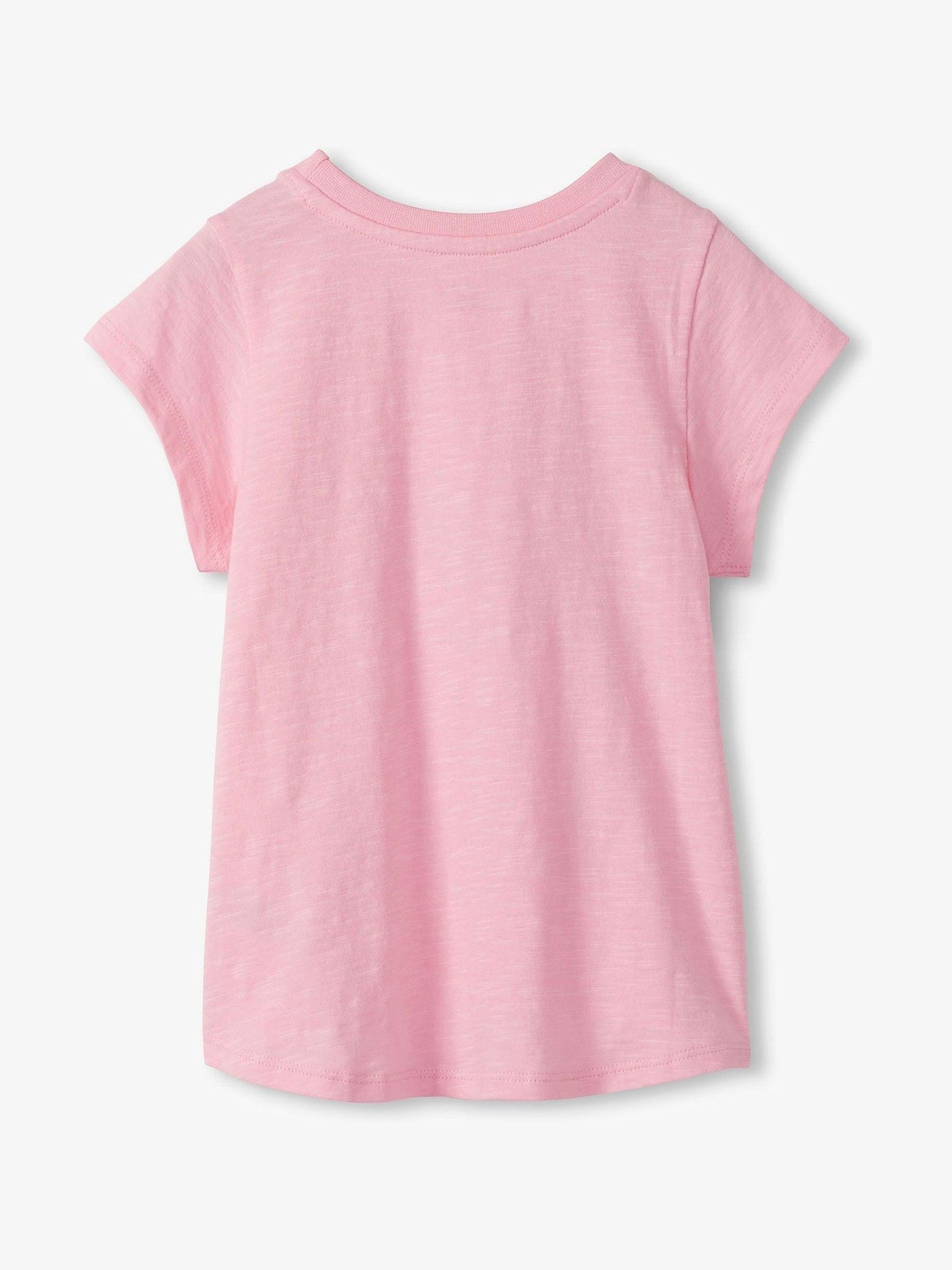 Hatley Pink Summer Palm Tie Front T-Shirt image 2