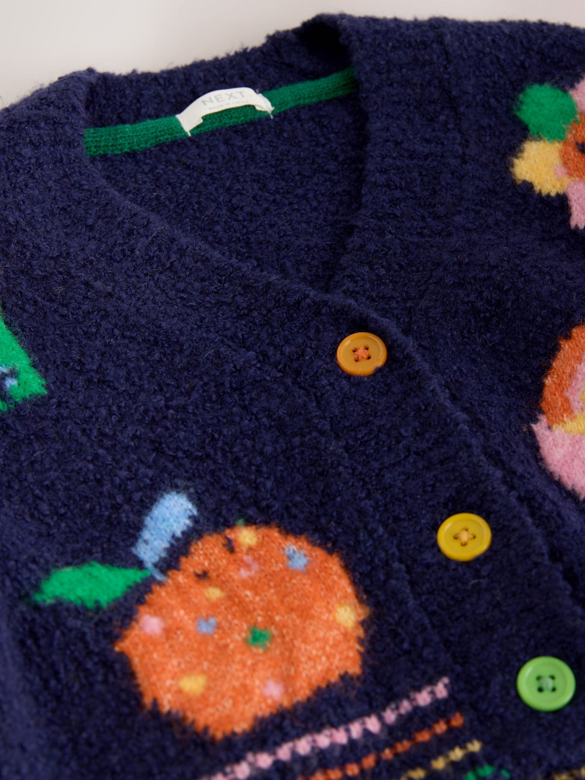 Navy Fun Character V-Neck Cardigan (3mths-7yrs) - image 6