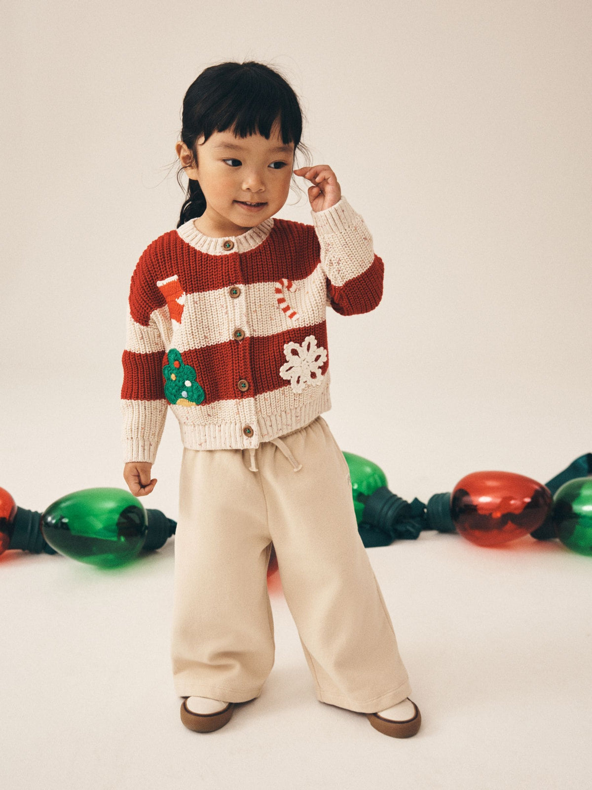 Dsiney Kidz - Holly Jolly Embroidered Christmas Cardigan (3mths-7yrs) image 2
