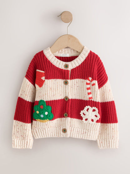 Dsiney Kidz - Holly Jolly Embroidered Christmas Cardigan (3mths-7yrs) image 4