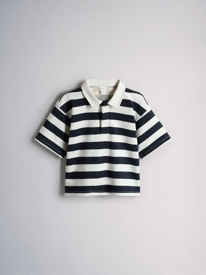 Dsiney Kidz - The Set 3 Pack Relaxed Short Sleeve Rugby Shirts Blue/Grey/Navy image 2