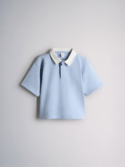 Dsiney Kidz - The Set 3 Pack Relaxed Short Sleeve Rugby Shirts Blue/Grey/Navy image 4
