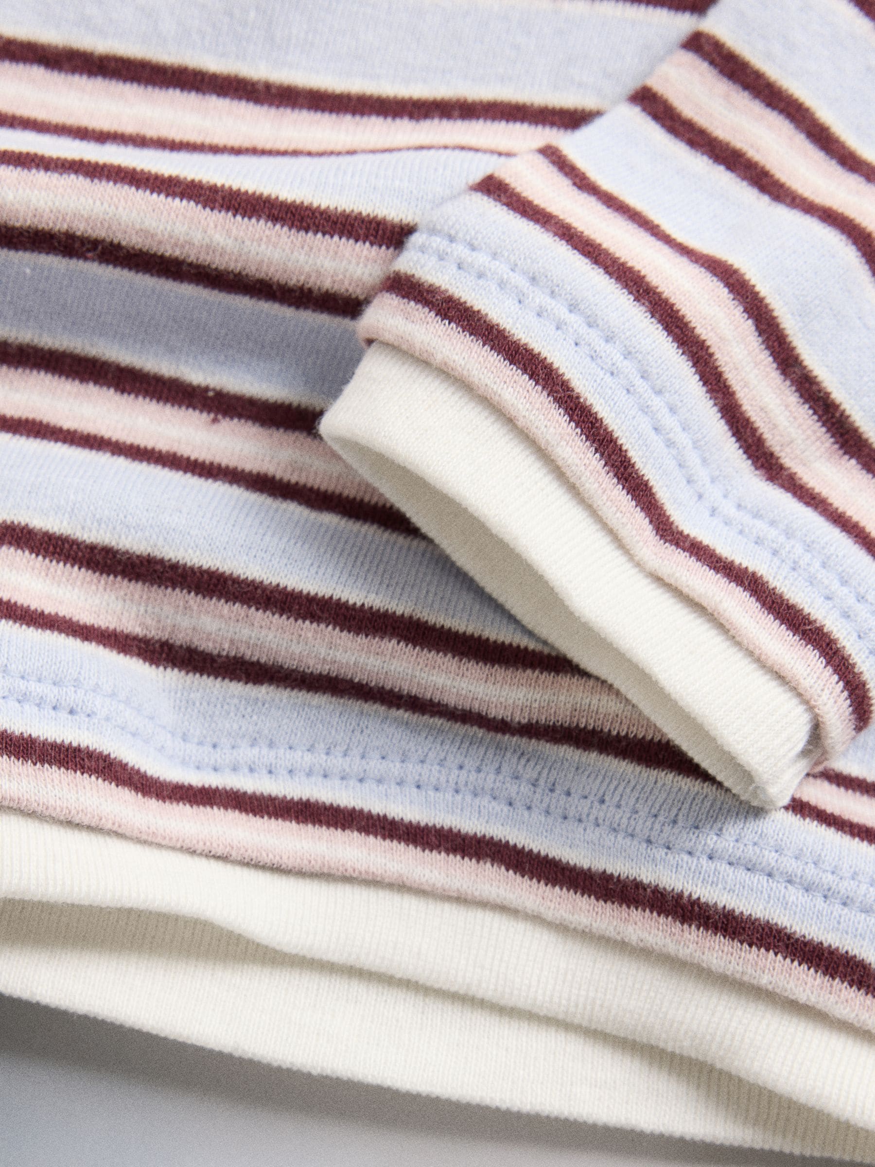Dsiney Kidz - The Set 3 Pack Mock Boat Neck Long Sleeve T-Shirts Berry Red/Light Blue/Grey Marl image 11
