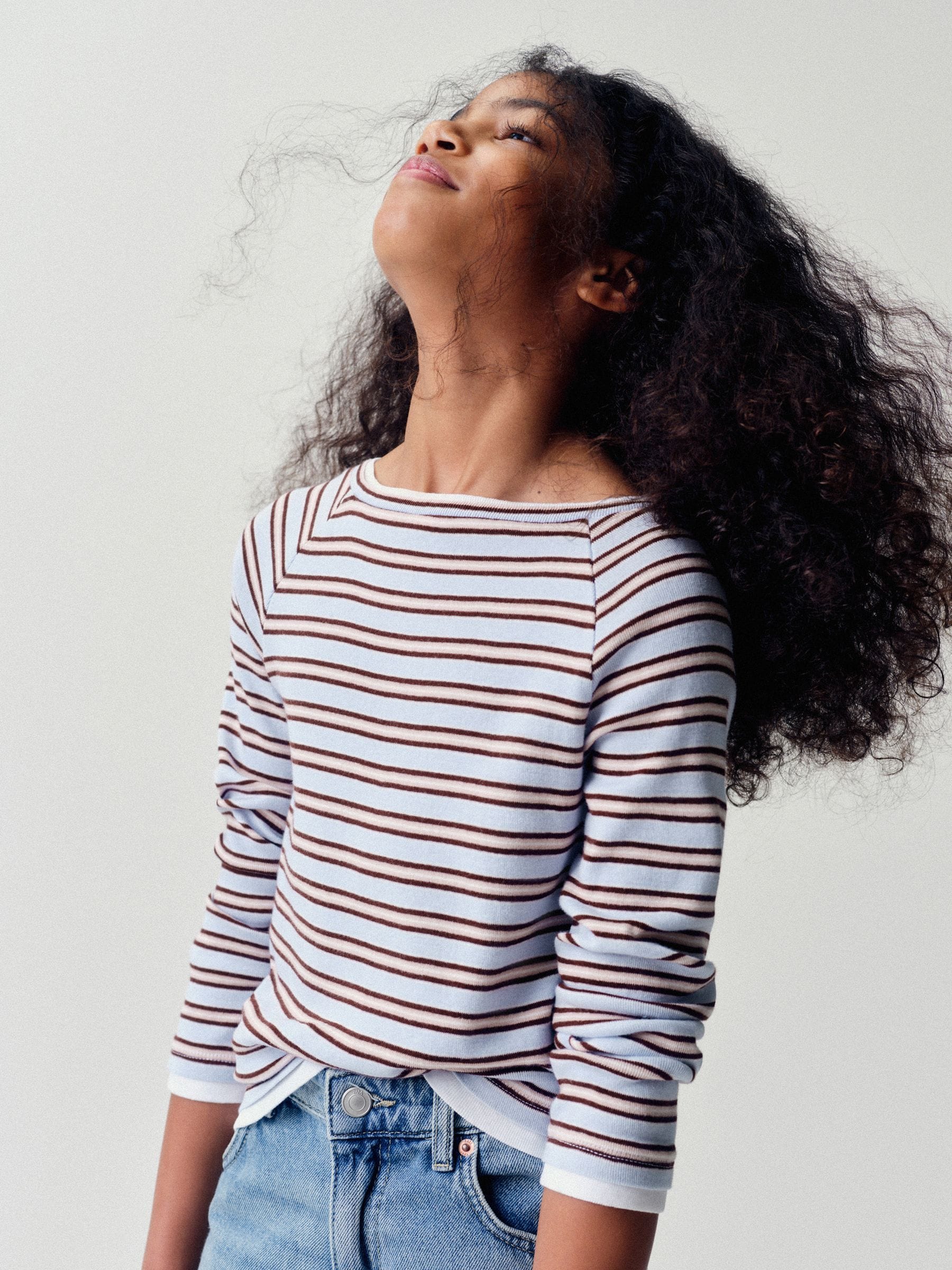 Dsiney Kidz - The Set 3 Pack Mock Boat Neck Long Sleeve T-Shirts Berry Red/Light Blue/Grey Marl image 6