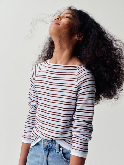 Dsiney Kidz - The Set 3 Pack Mock Boat Neck Long Sleeve T-Shirts Berry Red/Light Blue/Grey Marl image 6