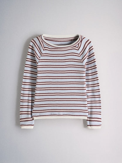 Dsiney Kidz - The Set 3 Pack Mock Boat Neck Long Sleeve T-Shirts Berry Red/Light Blue/Grey Marl image 8