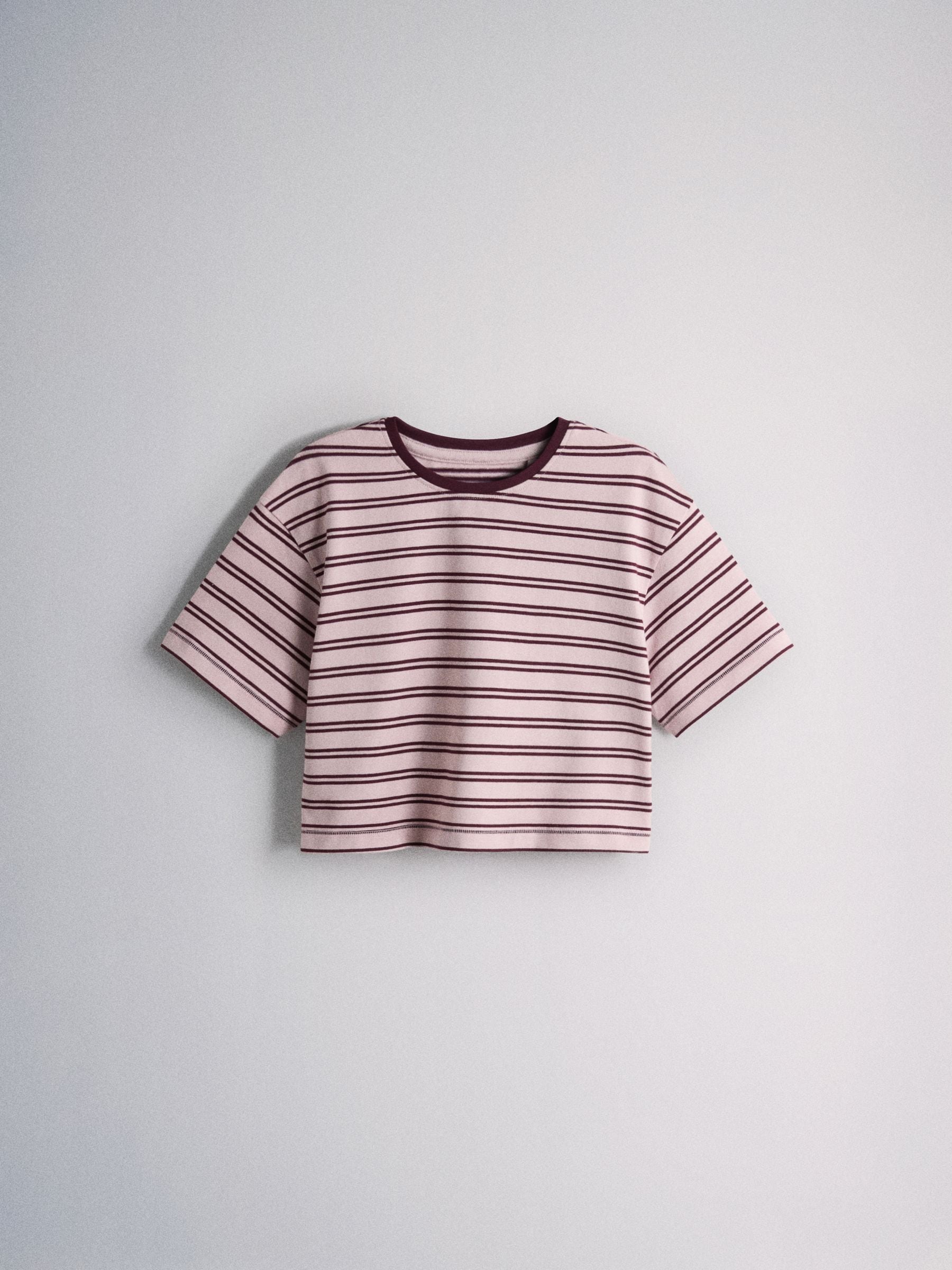 Dsiney Kidz - The Set 5 Pack Short Sleeve Oversized T-Shirts Red Stripe/Light Blue/White image 3