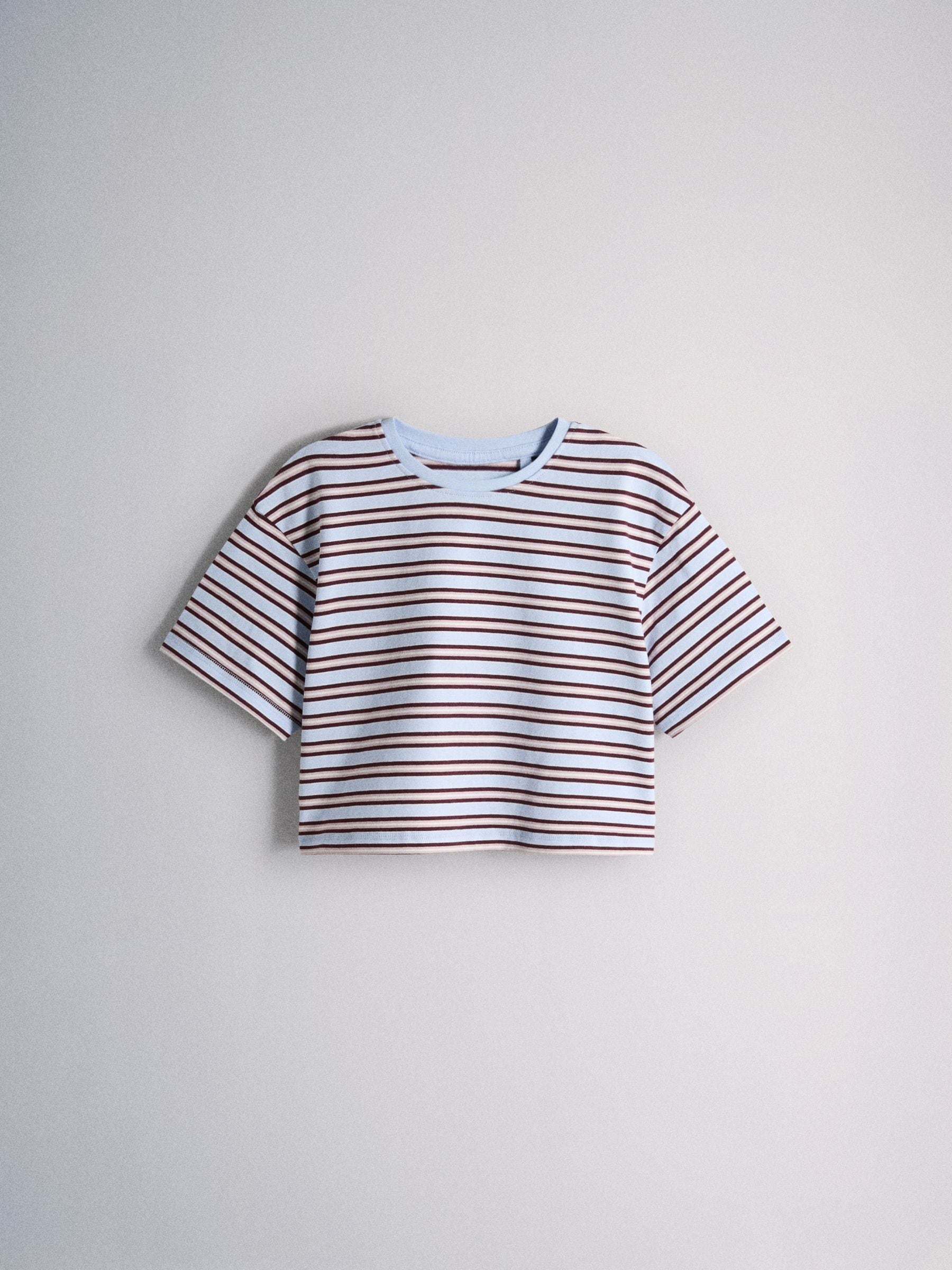Dsiney Kidz - The Set 5 Pack Short Sleeve Oversized T-Shirts Red Stripe/Light Blue/White image 6