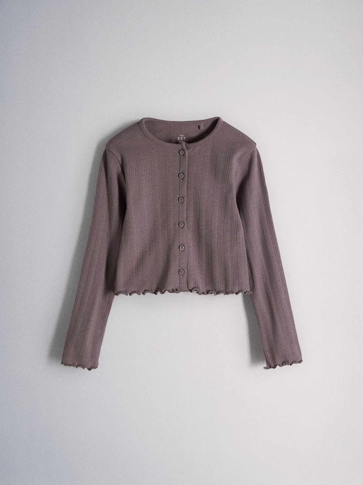 Dsiney Kidz - The Set 3 Pack Jersey Pointelle Long Sleeve Cardigans Purple/Lilac/Cream image 6