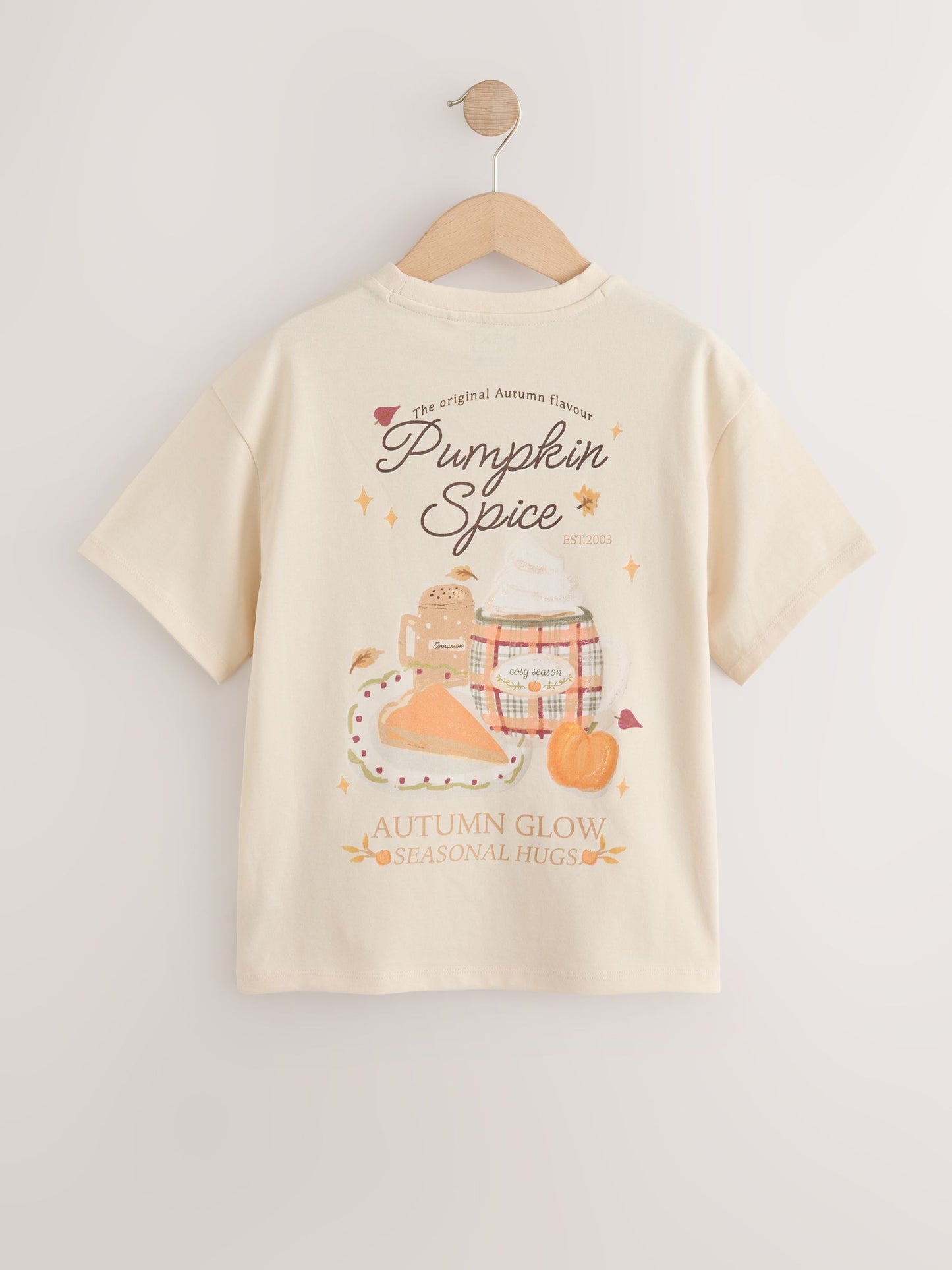 Dsiney Kidz - Ecru Pumpkin Oversized Graphic T-Shirt (3-16yrs) image 6