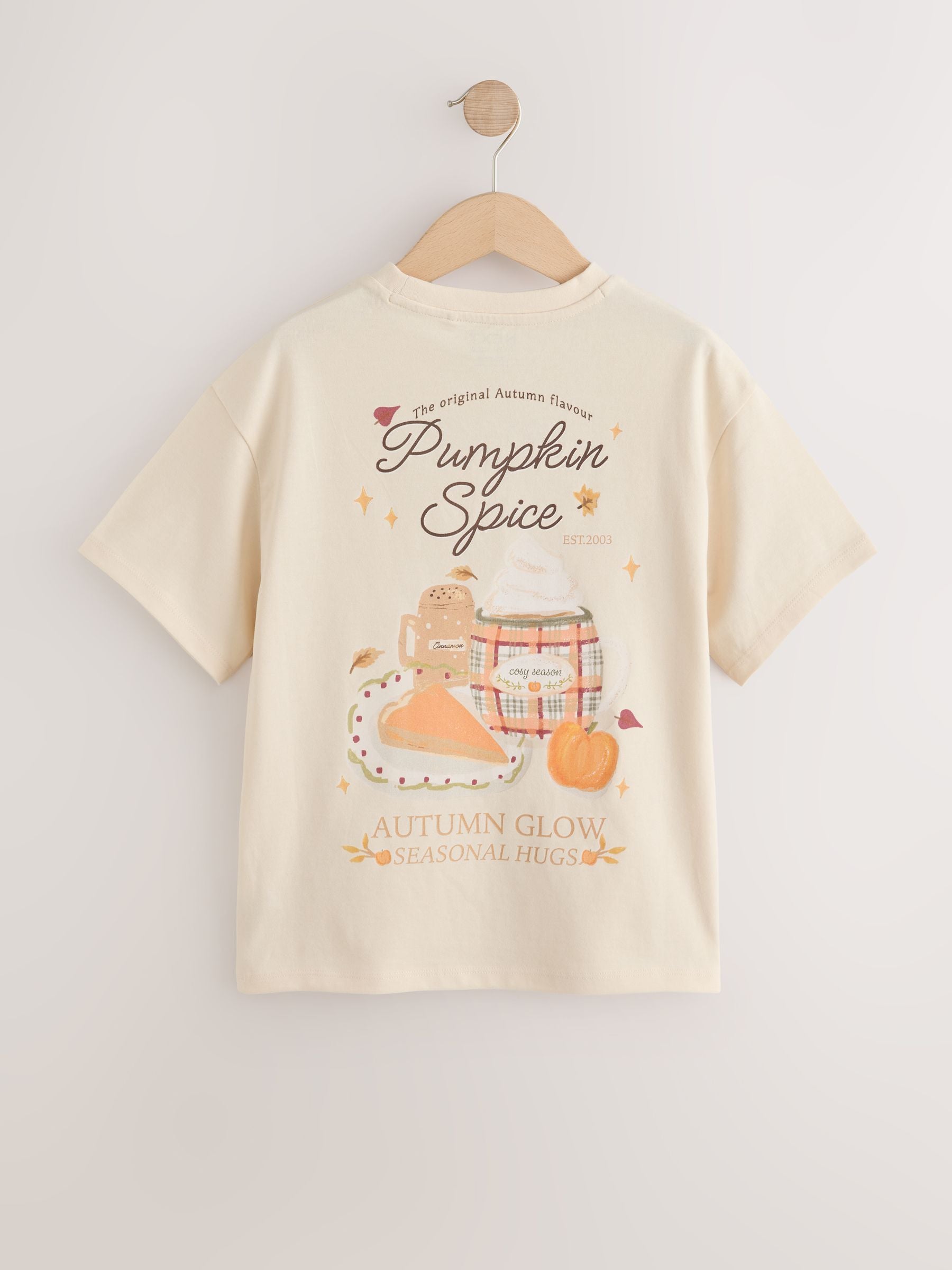 Dsiney Kidz - Ecru Pumpkin Oversized Graphic T-Shirt (3-16yrs) image 6