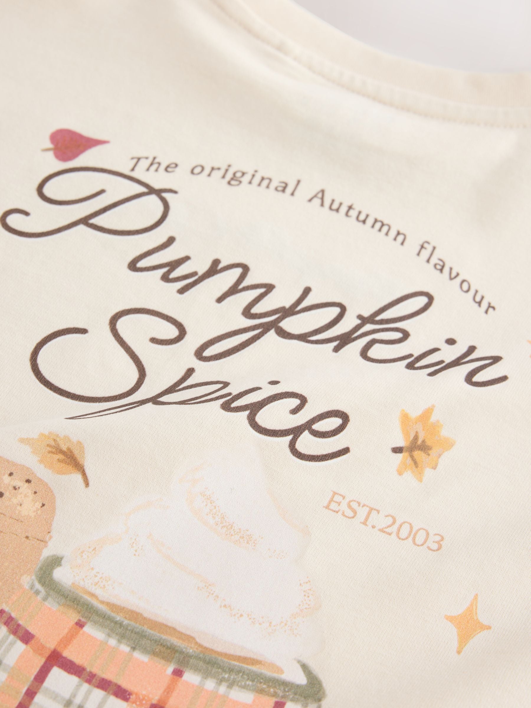 Dsiney Kidz - Ecru Pumpkin Oversized Graphic T-Shirt (3-16yrs) image 8