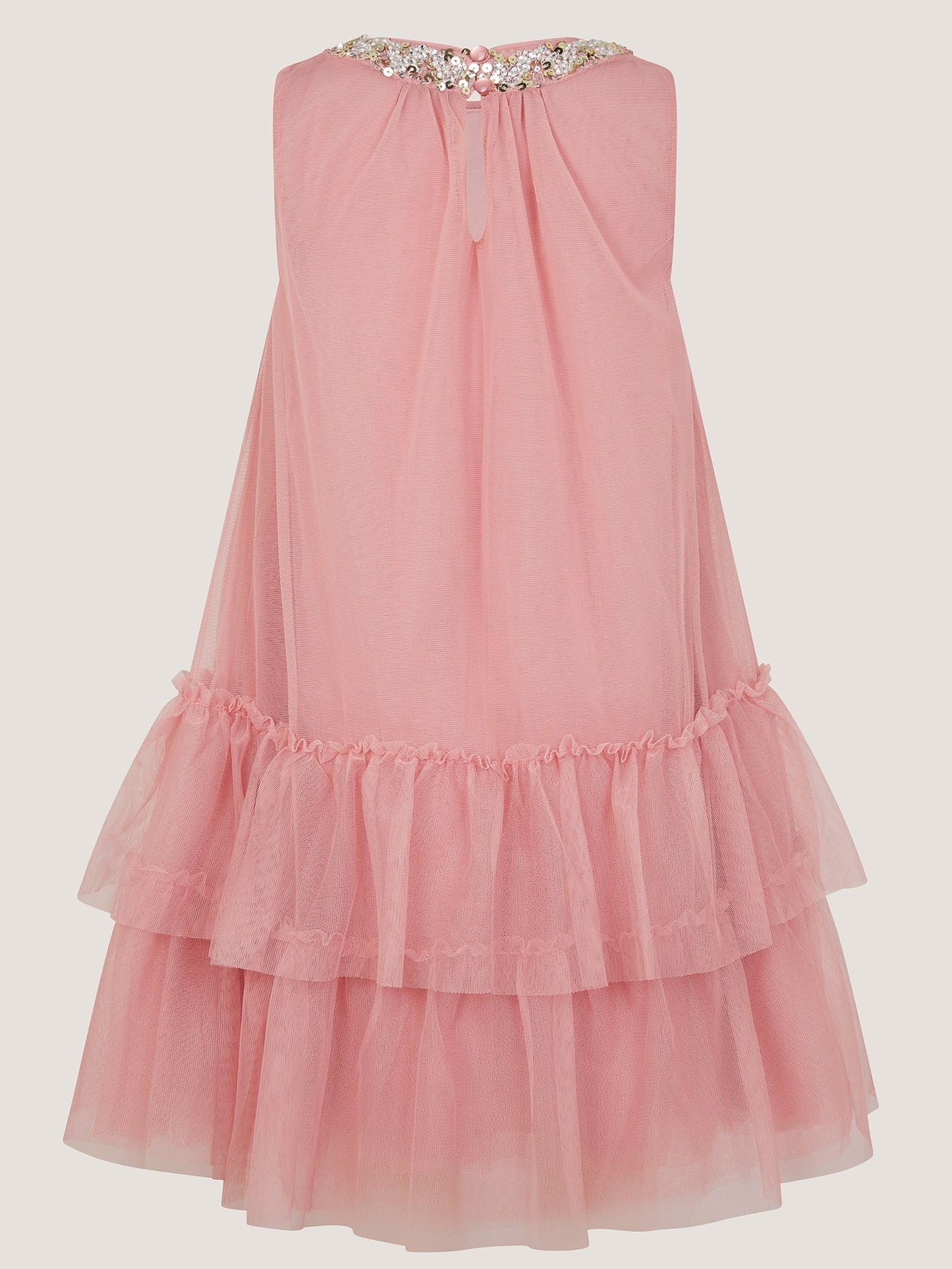 Monsoon Dusky Pink Alex Sequin Swing Party Dress image 2