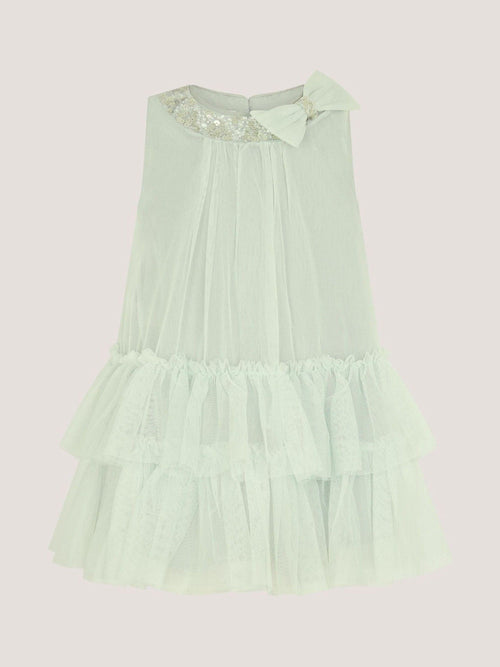 Monsoon Green Baby Alex Sequin Swing Party Dress image 1