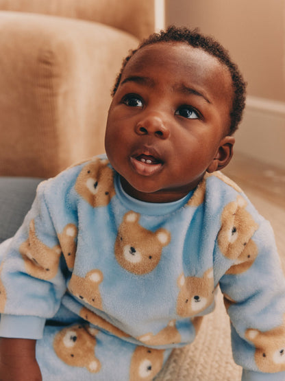 Blue Bear Fleece Top and Joggers Baby Set (0mths-2yrs) - image 2