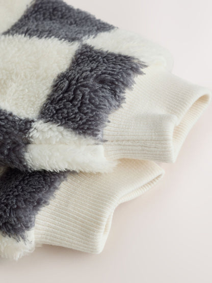 Grey Checkerboard Fleece Top and Joggers Baby Set (0mths-2yrs) - image 10