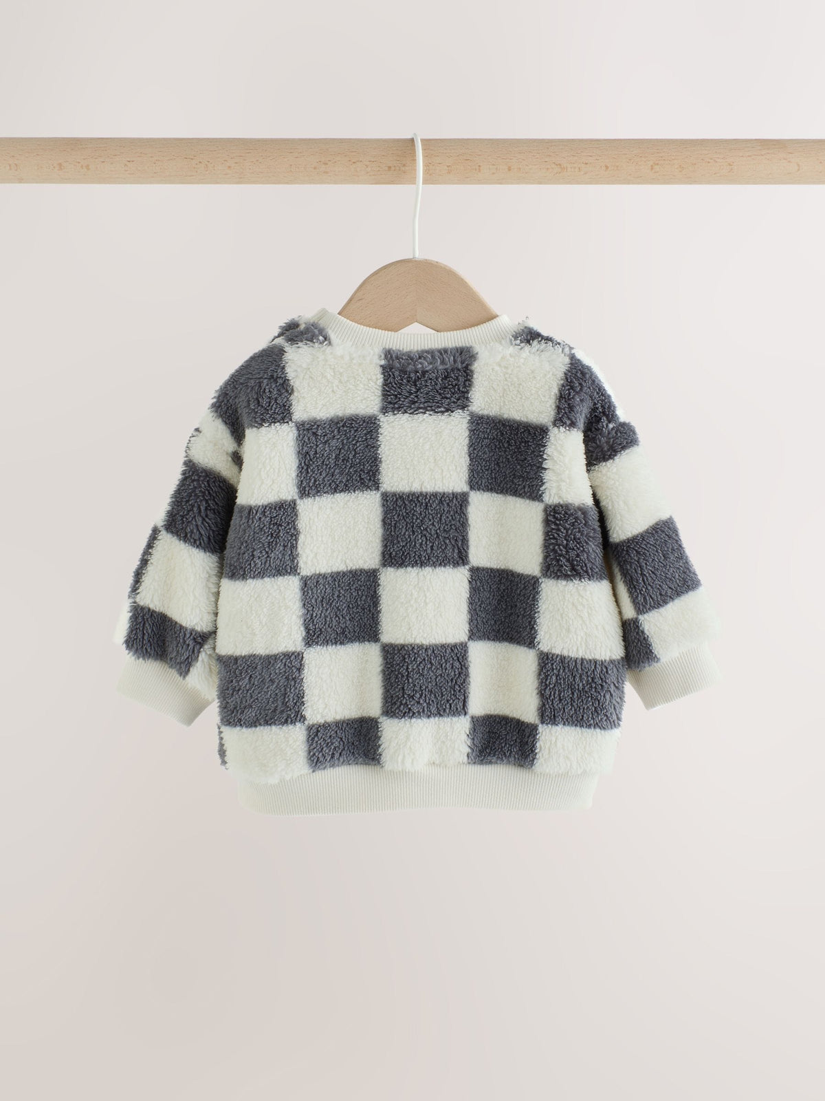 Grey Checkerboard Fleece Top and Joggers Baby Set (0mths-2yrs) - image 4