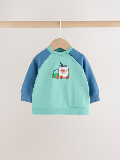Green Milk Truck Top and Leggings Baby Set (0mths-2yrs) - image 2