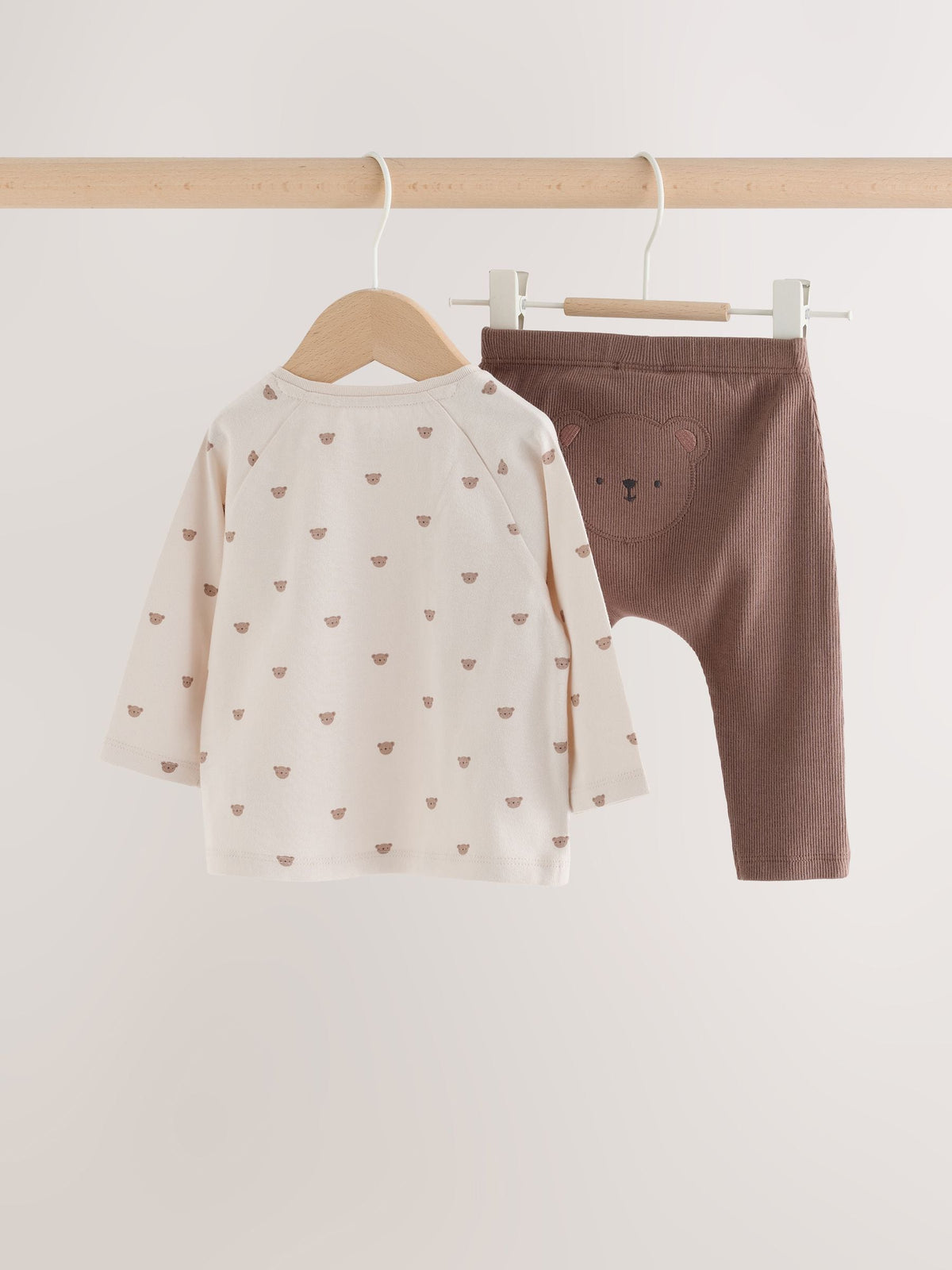 Tan Brown Bear Top and Leggings Baby Set (0mths-2yrs) - image 2