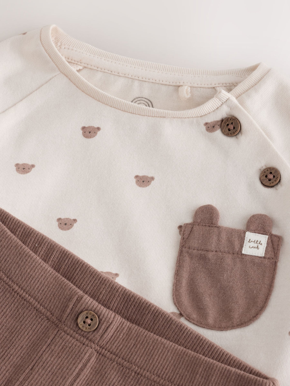 Tan Brown Bear Top and Leggings Baby Set (0mths-2yrs) - image 7