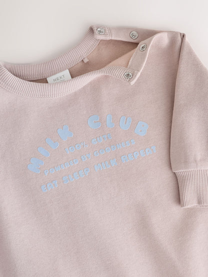 Brown Milk Club Sweat Baby Romper (0mths-3yrs) - image 3