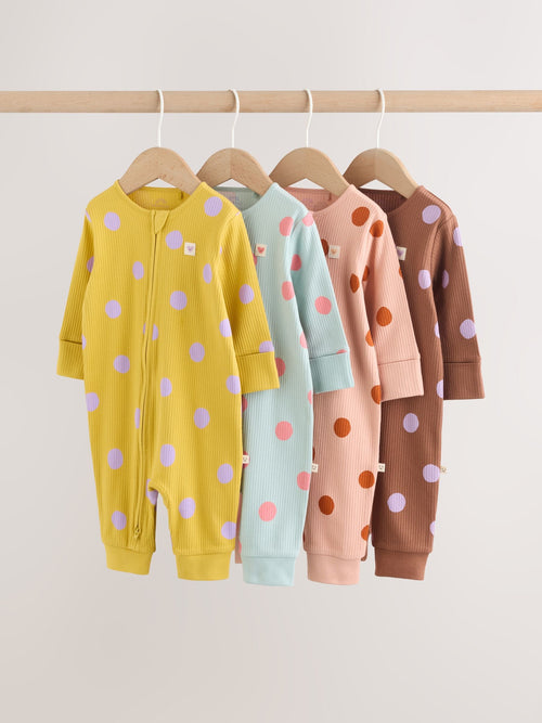 Bright Spot Baby Sleepsuits 4 Pack (0mths-3yrs) image 1