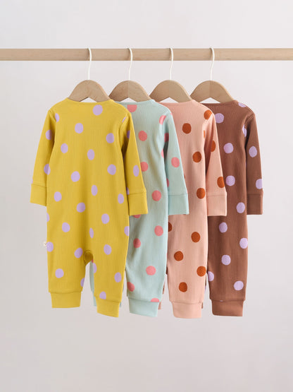 Bright Spot Baby Sleepsuits 4 Pack (0mths-3yrs) image 9