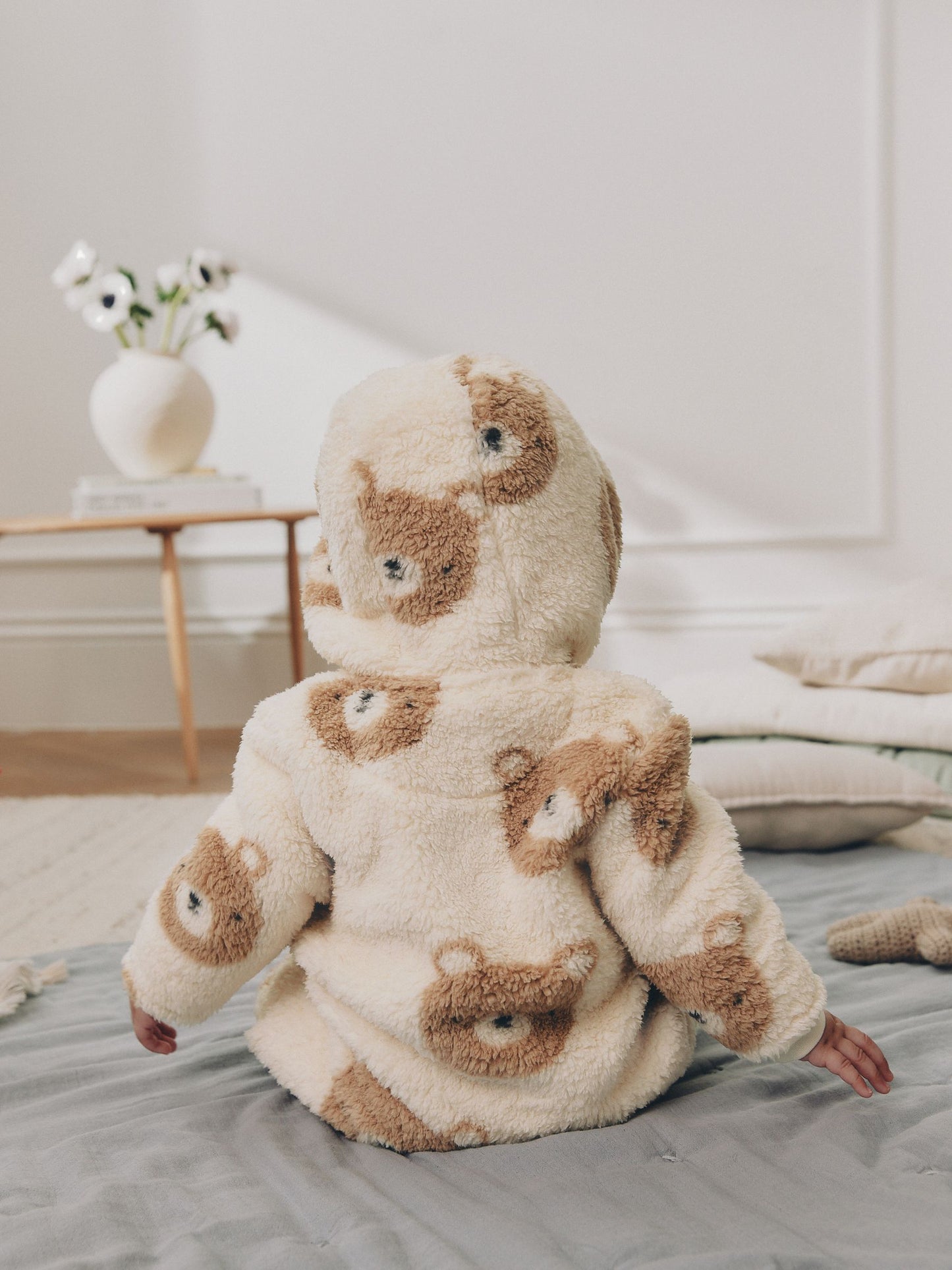 Neutral Bear Fleece Baby Pramsuit (0mths-2yrs) image 3
